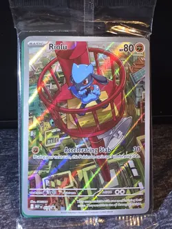 Pokemon RIOLU MEP 010- Mega Evolution - ILLUSTRATION RARE PROMO - Sealed - Image 1