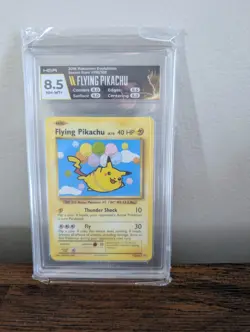 Pokemon TCG Evolutions 2016 Flying Pikachu Secret Rare Regular 110/108 HGA 8.5 - Image 1