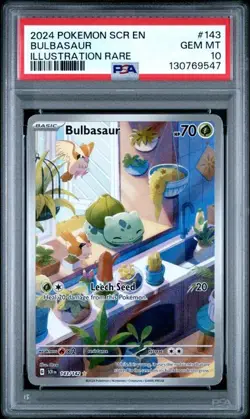 2024 Pokemon Stellar Crown Bulbasaur #143 SIR PSA 10 - Image 1