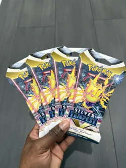 Pokemon SWSH Silver Tempest Sleeved Booster Packs x 4 Sealed - Image 1