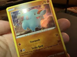 Pokemon TCG Phanpy HD Fart Swirl Cosmos Holo Promo Sword & Shield SWSH117 NM/M - Image 1