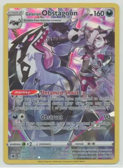 Galarian Obstagoon 2022 Pokemon SWSH Astral Radiance Trainer Gallery #TG10/TG30 - Image 1