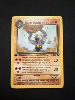 Pokemon TCG - DARK MACHOKE - 1ST EDITION - 40/82 - TEAM ROCKET (2000) WOTC - MP - Image 1