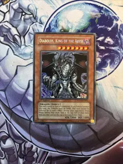 Yugioh Card - Diabolos, King Of The Abyss Secret Rare FOTB-EN061 1st Ed MP (WNU) - Image 1