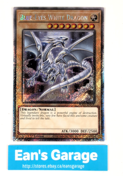 YuGiOh Blue Eyes White Dragon 1st Edition RA04-EN108 Platinum Secret Rare MN - Image 1