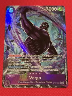 Vergo Alt Art OP14-061 One Piece TCG Azure Sea's Seven English NM - Image 1