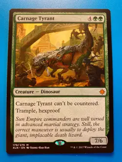 MTG 1x Carnage Tyrant # 179 Ixalan Modern Magic the Gathering Card x1 NM - Image 1