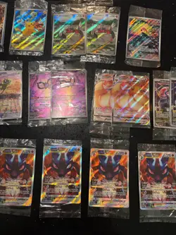 sealed pokemon promo cards lot PLUS 3 metal cards and a Jumbo vaporeon - Image 1