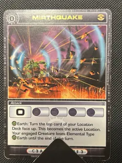 Chaotic 110/232 Mirthquake Copper Letters Rare Attack Card - Image 1
