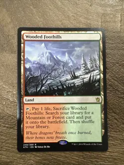 Wooded Foothills Khans of Tarkir Regular Card, MTG - Image 1