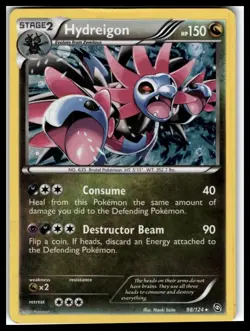 Hydreigon (98) #98/124 Dragons Exalted Pokemon Card - Image 1