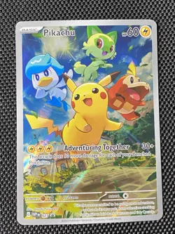 Pikachu 27 Svp Black Star Promos SVP027 Holo Promo TCG Full Art Pokemon Card - Image 1