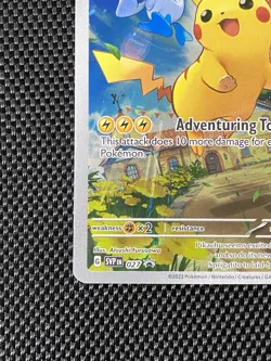 Pikachu 27 Svp Black Star Promos SVP027 Holo Promo TCG Full Art Pokemon Card - Image 5