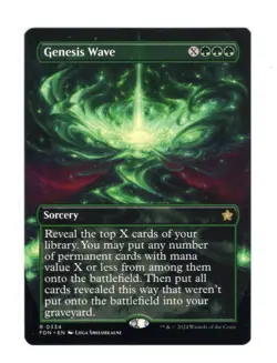 Genesis Wave | Borderless | NM | MTG | 0334 | Rare | FDN - Foundations - Image 1