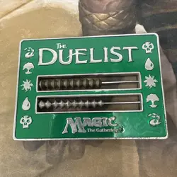 Magic The Gathering 96 - 98 The Duelist Life Abacus Counter - Green - Used - Image 1