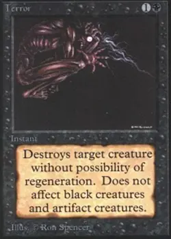 [1x] Terror Heavy Play, English Unlimited Edition MTG Magic - Image 1