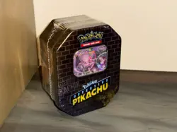 Pokemon Detective Pikachu Mewtwo Tin NEW FACTORY SEALED GX - Image 1