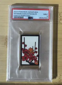 2013 POKEMON HANAFUDA KANTO FEBRUARY HITMONCHAN/HITMONLEE PSA 9 - Image 1