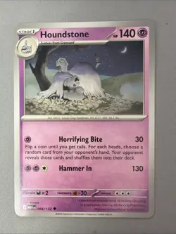 Pokemon TCG * Mega Evolution * 66/132 Houndstone Uncommon * FRESH PK - Image 1