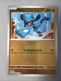 Pokemon TCG * Mega Evolution * 76/132 Riolu REVERSE HOLO COMMON * FRESH PK - Image 1