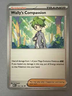Pokemon TCG * Mega Evolution * 132/132 Wally's Compassion Uncommon * FRESH PK - Image 1