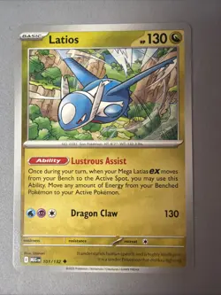 Pokemon TCG * Mega Evolution * 101/132 Latios Uncommon * FRESH PK - Image 1