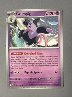 Pokemon TCG * Mega Evolution * 63/132 Grumpig Uncommon * FRESH PK - Image 1