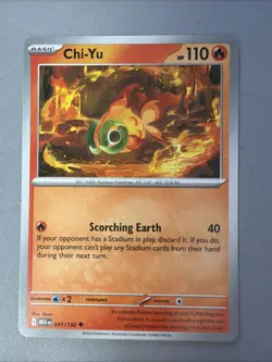 Pokemon TCG * Mega Evolution * 31/132 Chi-Yu Uncommon * FRESH PK - Image 1