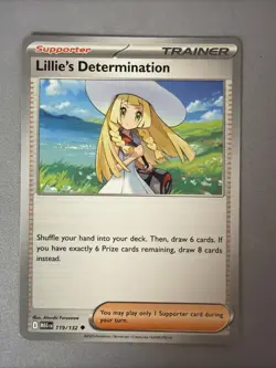 Pokemon TCG * Mega Evolution * 119/132 Lillie's Determination Uncommon FRESH PK - Image 1