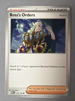 Pokemon TCG * Mega Evolution * 114/132 Boss's Orders Uncommon * FRESH PK - Image 1