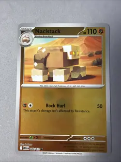 Pokemon TCG * Mega Evolution * 83/132 Naclstack REVERSE HOLO COMMON * FRESH PK - Image 1