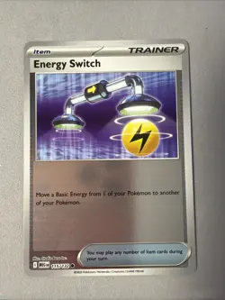 Pokemon TCG * Mega Evolution * 115/132 Energy Switch REVERSE HOLO COMMON * NM - Image 1