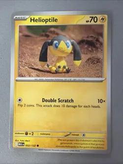 Pokemon TCG * Mega Evolution * 52/132 Helioptile Common * FRESH PK - Image 1