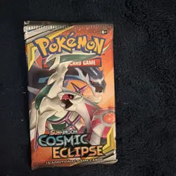 Pokemon Sun & Moon Cosmic Eclipse Booster Pack Arceus Art SEALED Unweighed - Image 1