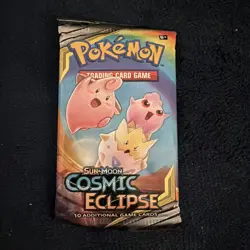 Pokemon Sun & Moon Cosmic Eclipse Booster Pack Arceus Art SEALED Unweighed - Image 1