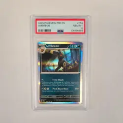2025 POKEMON PRE EN-PRISMATIC EVOLUTIONS #059 UMBREON HOLO - PSA 10 - Image 1