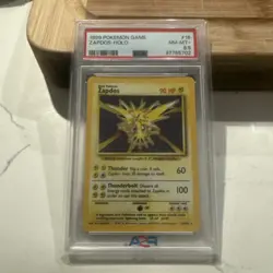 Zapdos 016/102 Base Set Holo PSA 8.5 low population 87!! Pokemon - Image 1