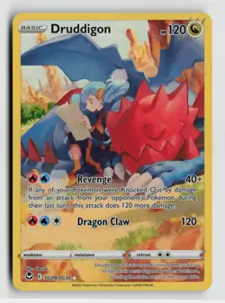Pokemon - Druddigon - TG09/TG30 SWSH12: Silver Tempest Trainer Gallery - NM - Image 1