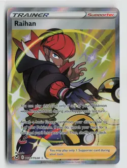 Pokemon - Raihan - TG27/TG30 SWSH12: Silver Tempest Trainer Gallery - NM - Image 1