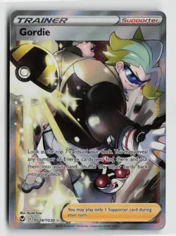 Pokemon - Gordie - TG24/TG30 SWSH12: Silver Tempest Trainer Gallery - NM - Image 1