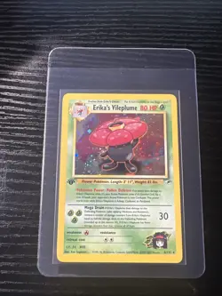 Erika’s Vileplume 5/132 Holo Rare 1st Edition Gym Heroes WOTC Vintage Pokemon - Image 1