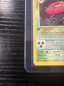 Erika’s Vileplume 5/132 Holo Rare 1st Edition Gym Heroes WOTC Vintage Pokemon - Image 2