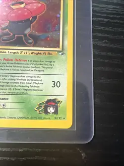Erika’s Vileplume 5/132 Holo Rare 1st Edition Gym Heroes WOTC Vintage Pokemon - Image 5