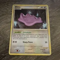 Pokemon TCG Ditto Triumphant Rare Regular 17/102 Basic 40HP Sharp Point 2010 - Image 1