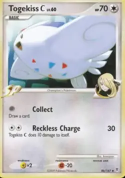 1x Togekiss [C] - 86/147 - Uncommon Lightly Played Pokemon Platinum Supreme Vict - Image 1