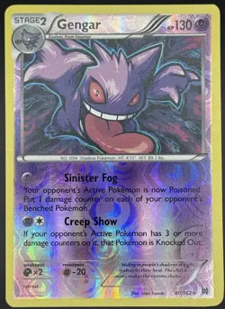 Pokemon TCG Gengar Reverse Holo Rare XY Breakthrough 60/162 LP - Image 1
