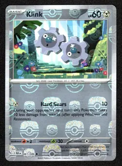 Klink (Master Ball Pattern) 061/086 Common SV: Black Bolt Pokemon Card - Image 1