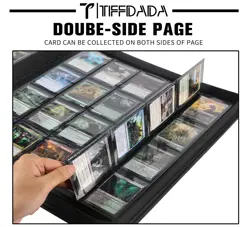 Card Binder 20 Pocket for 2000 Cards, Double-Sided Sleeves, Zipper Album - Image 3