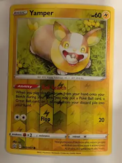 Yamper 052/163 Battle Styles Reverse Pokemon Holo Foil Nice! - Image 1