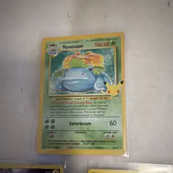Pokemon TCG Holo Base Set Celebrations 3 Card Lot Venusaur Pikachu - Image 4